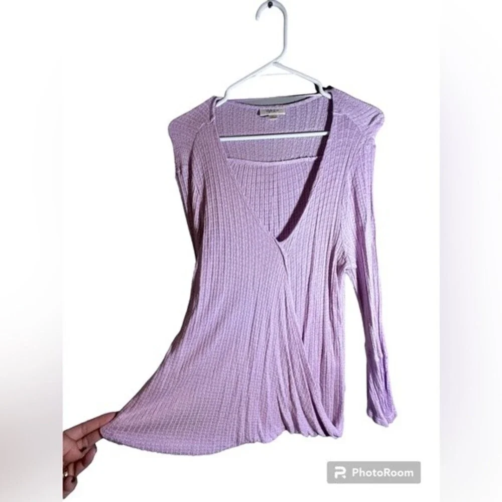 Style & Co Women's Purple Blouse. Size L Pre Owned - Picture 5 of 6